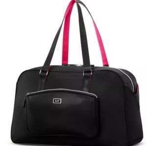 Sarah Jessica Parker Black And Pink Convertible Weekender Bag